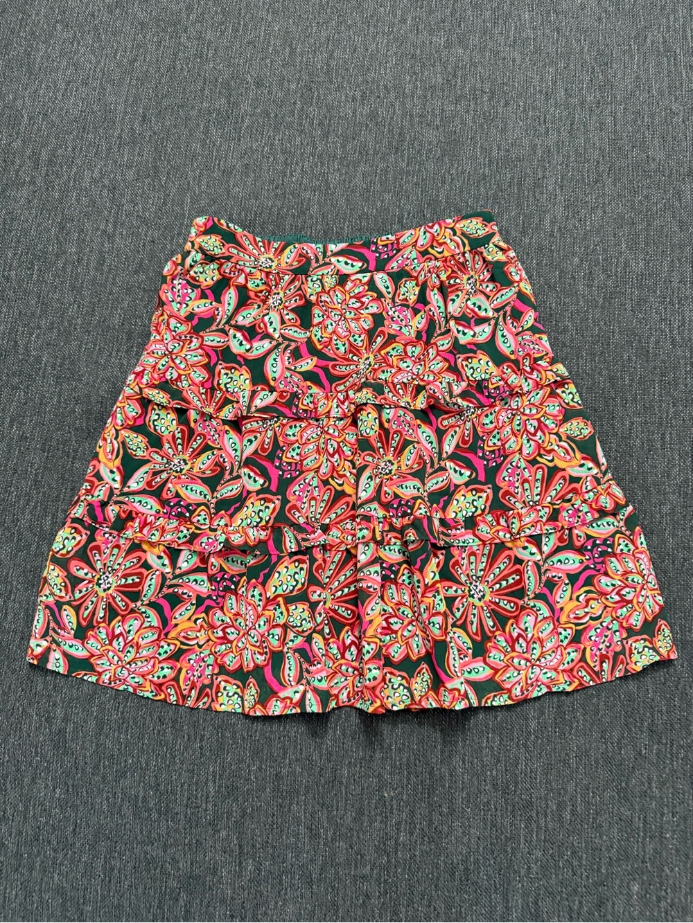 Jcrew women’s size XS Floral Tiered Mini Skirt Multicolor fashion trendy mini
